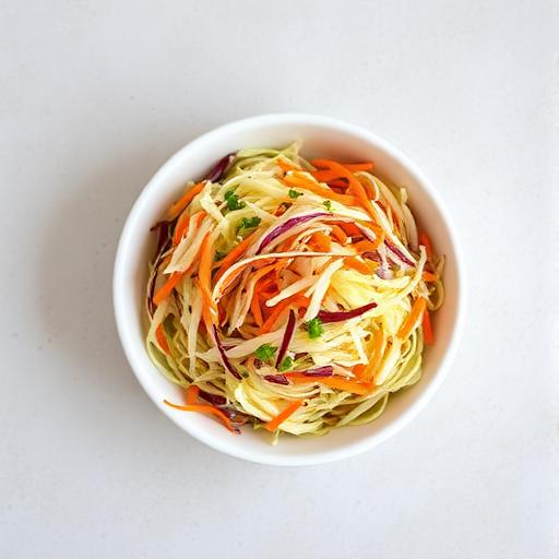 Ensalada de repollo y zanahoria