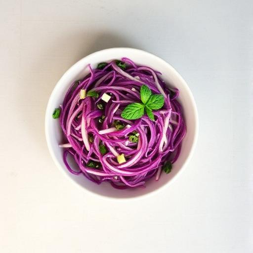 Ensalada de repollo morado